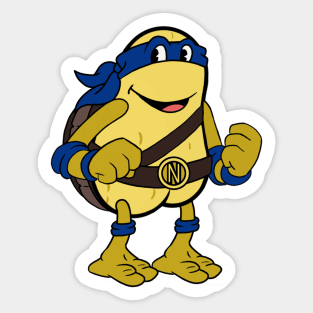 Teenage Mutant Nutty Turtle- Blue Sticker